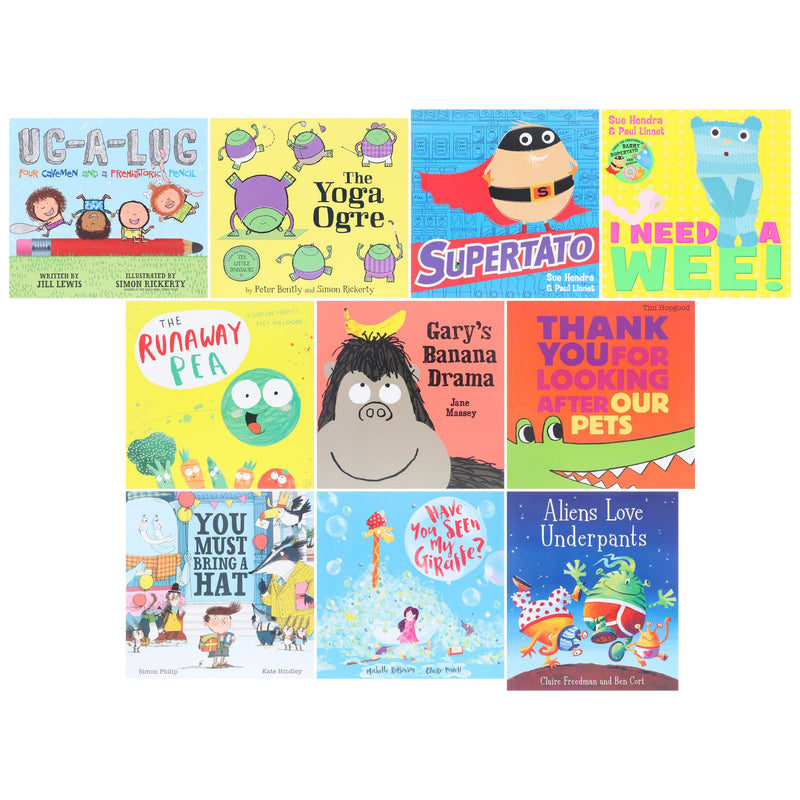 Giggles Galore Collection Illustrated 10 Picture Books Set - Ages 3+ - Paperback 3-5 Simon & Schuster Ltd