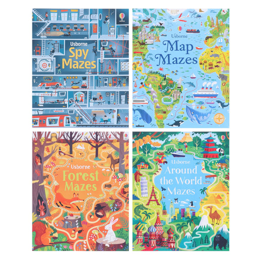 Usborne Mazes Series by Sam Smith 4 Books Collection Set - Ages 5+ - Paperback 5-7 Usborne Publishing Ltd