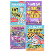 Adam Kay's Incredible Inventions, Marvellous Medicine, Anatomy & The Poo-Tastic Puzzle Book: 4 Books Collection Set - Ages 7+ - Paperback 7-9 Penguin Random House