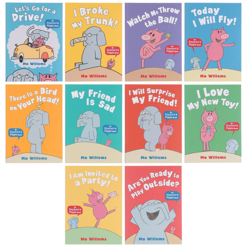 The Wonderful World of Elephant and Piggie Series 10 Books Collection Box Set by Mo Willems - Age 4+ - Paperback B2D DEALS Walker Books Ltd