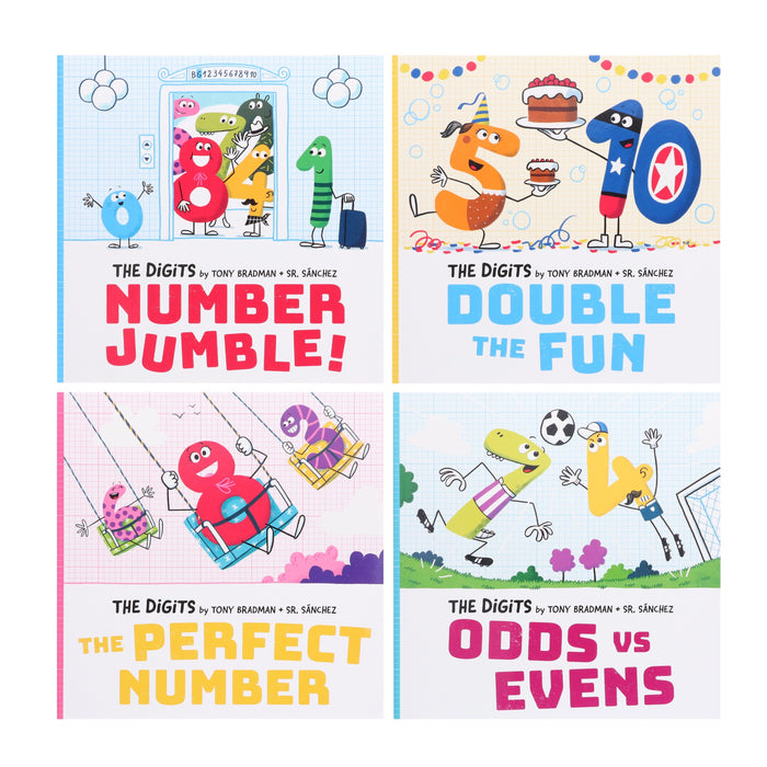 The Digits Series By Tony Bradman 4 Books Collection Set - Ages 2+ - Paperback 0-5 Oxford University Press