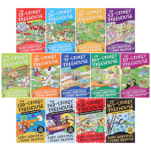 The Treehouse Series by Andy Griffiths & Terry Denton 13 Books Collection Box Set - Ages 5-11 - Paperback 5-7 Pan Macmillan