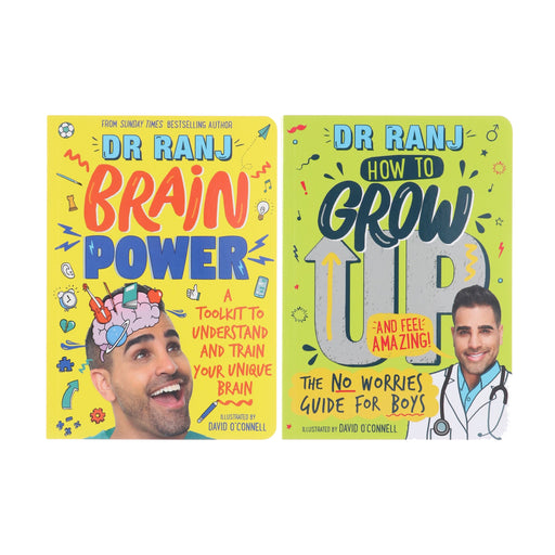 Dr Ranj Singh (Brain Power & How to Grow Up and Feel Amazing) 2 Books Collection Set - Ages 7-9 - Paperback 7-9 Hachette Children's Group