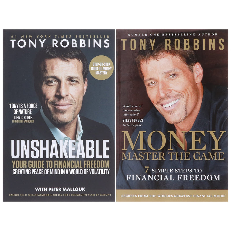 Tony Robbins Collection (Unshakeable: Your Guide to Financial Freedom & Money Master the Game) 2 Books Set - Non Fiction - Paperback Non-Fiction Simon & Schuster