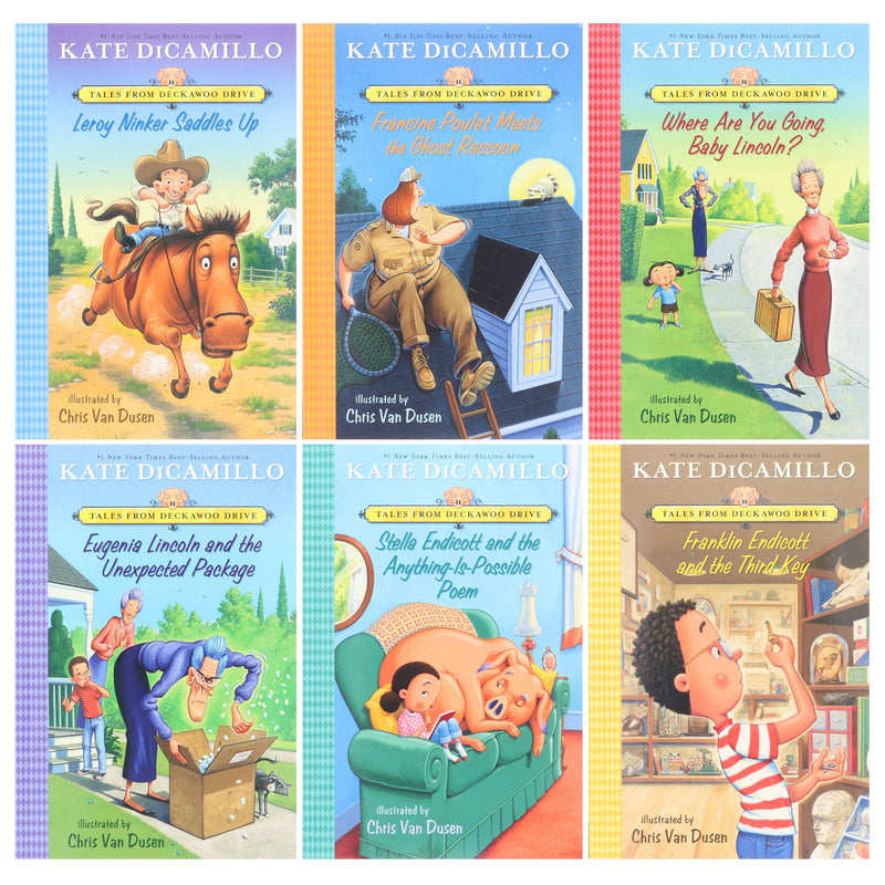 Tales from Deckawoo Drive Series By Kate DiCamillo: 6 Books Collection Set - Ages 6-9 - Paperback 7-9 Candlewick Press