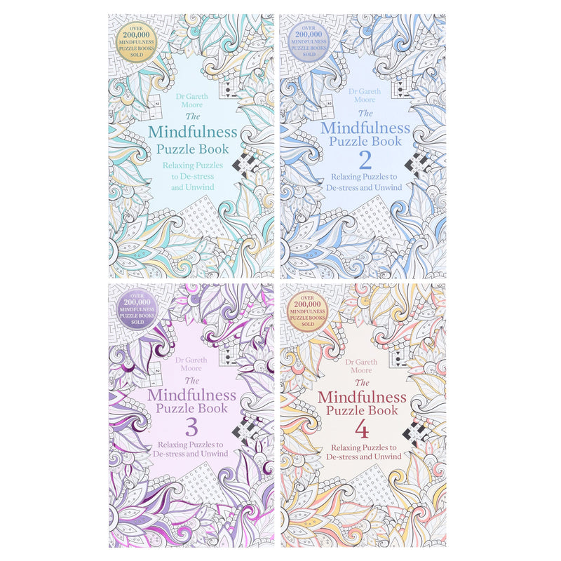 Mindfulness Puzzle Books by Dr Gareth Moore 4 Books Collection Set - Non Fiction - Paperback Non-Fiction Hachette