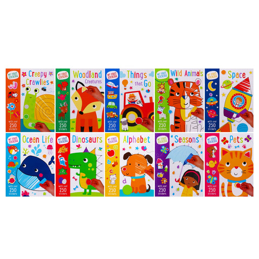 My First Stickers 10 Activity Books Collection with Over 250 stickers - Age 3-5- Paperback 0-5 Make Believe Ideas
