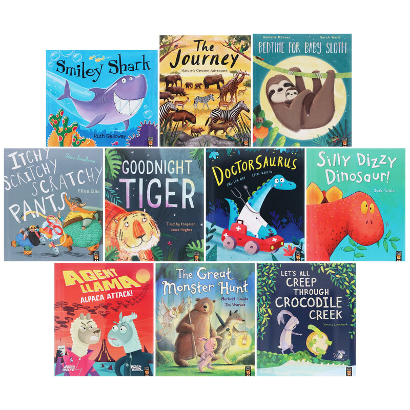 Animal Bed Time Stories Illustrated 10 Picture Books Collection Set - Ages 3-6 - Paperback 3-5 Little Tiger Press Group