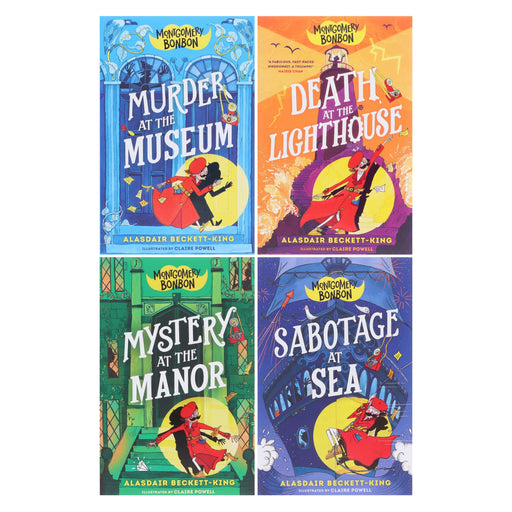 Montgomery Bonbon Series by Alasdair Beckett-King: Illustrated 4 Books Collection Set - Ages 9-12 - Paperback 9-14 Walker Books