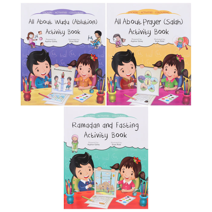 Discover Islam: Childrens Stickers, Activity & Colouring: 3 Books Collection Set By Aysenur Gunes - Ages 3-7 - Paperback 5-7 Kube Publishing