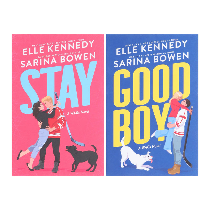 A WAGs Series by Elle Kennedy & Sarina Bowen 2 Books Sprayed Edges Collection Set - Fiction - Paperback Fiction Bloom Books