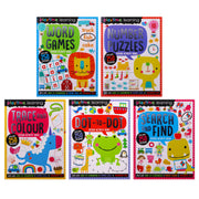 Playtime Learning Numbers Words Colours Sticker Activity 5 Books - Age 4+ - Paperback B2D DEALS Make Believe Ideas