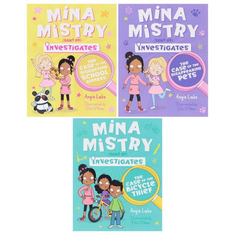 Mina Mistry Sort Of Investigates Series 3 Books Collection Set By Angie Lake - Ages 7-9 - Paperback 7-9 Sweet Cherry Publishing