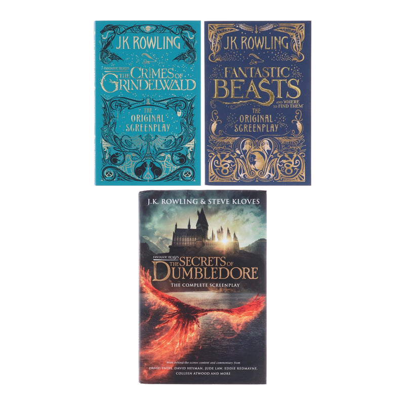 Fantastic Beasts Scripts by J.K. Rowling 3 Books Collection Set - Ages 10-15 - Hardback/Paperback 9-14 Hachette