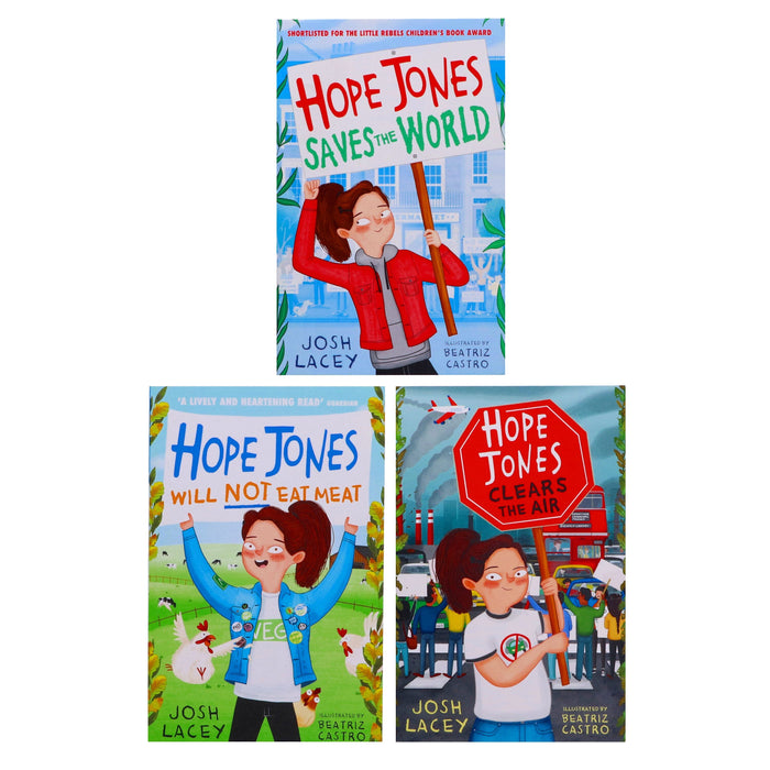 Hope Jones Save The World Series By Josh Lacey 3 Books Collection Set - Ages 8-11 - Paperback 9-14 Andersen Press Ltd