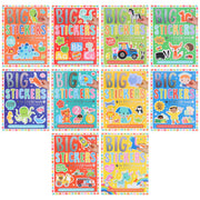 Big Stickers for Little Hands Assortment 10 Books Collection Set - Ages 3+ - Paperback 0-5 Make Believe Ideas
