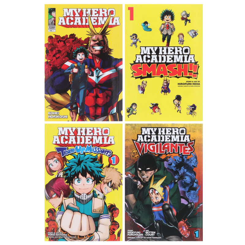 My Hero Academia Series by Kohei Horikoshi: 4 Books Collection Set - Ages 14-17 - Paperback Graphic Novels Viz Media, Subs. of Shogakukan Inc