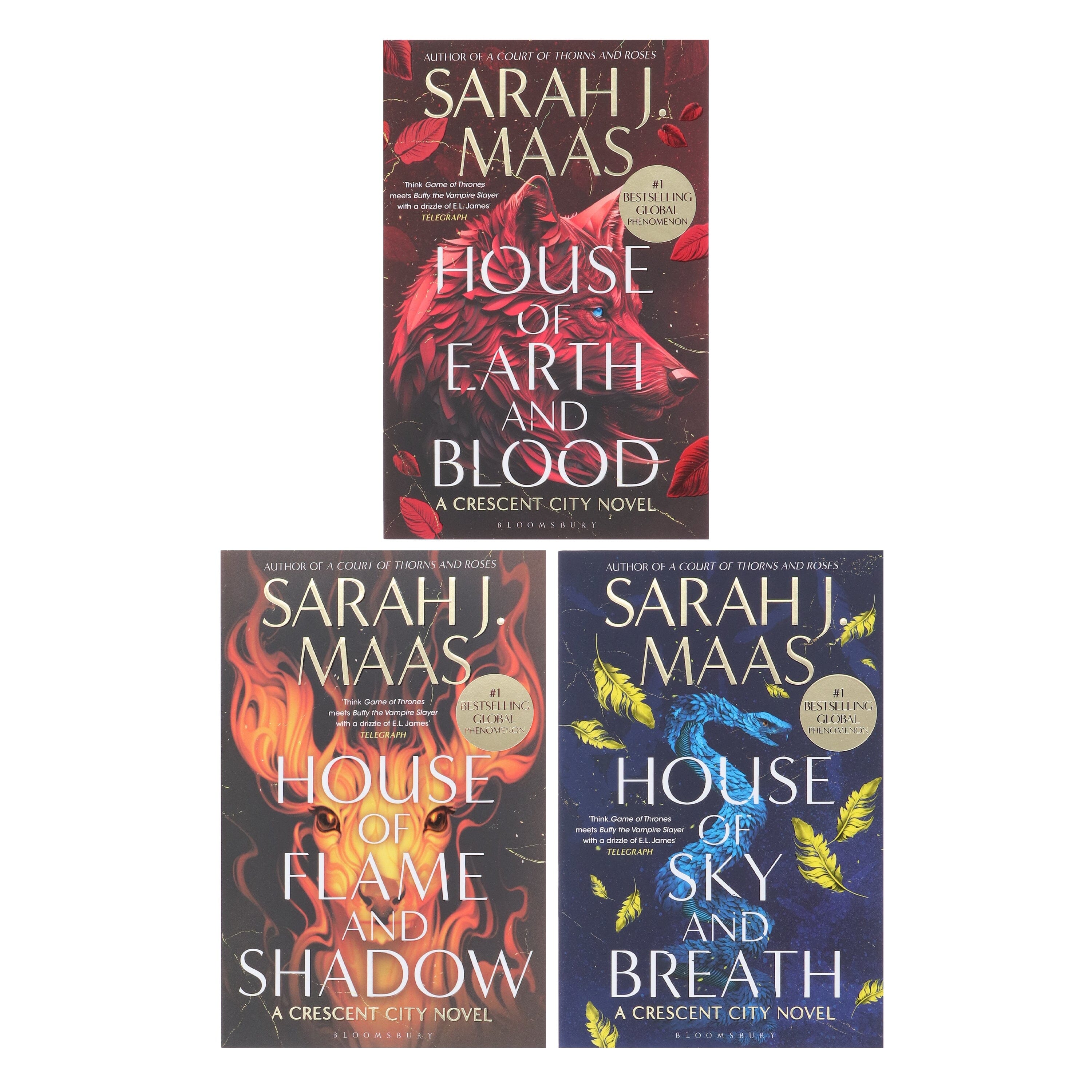 Crescent City Series by Sarah J. Maas 3 Books Collection Box Set