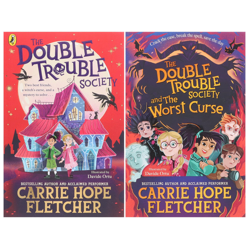 The Double Trouble Society Series by Carrie Hope Fletcher Illustrated 2 Books Collection Set - Ages 9-11 - Paperback 9-14 Penguin Random House