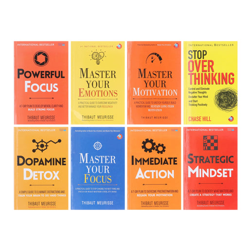 Productivity & Mastery Series By Thibaut Meurisse & Chase Hill 8 Books Collection Set - Non Fiction - Paperback Non-Fiction Wisdom Tree