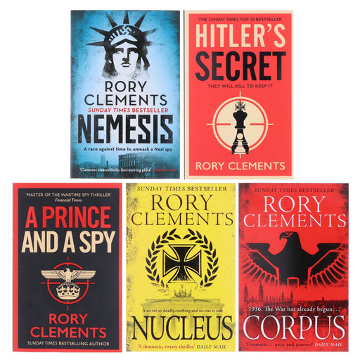 Tom Wilde Series (Book 1-5) By Rory Clements: 5 Books Collection Set - Fiction - Paperback Fiction Bonnier Books Ltd