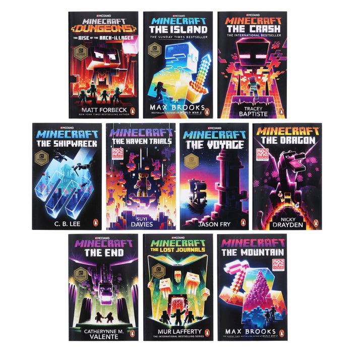 Minecraft Boook One The Official Minecraft Novels: 10 Books Collection Set - Ages 7-11 - P ...