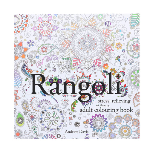 Rangoli: Stress-Relieving, Art Therapy, Adult Colouring Book by Andrew Davis - Non Fiction - Paperback Non-Fiction Sweet Cherry Publishing