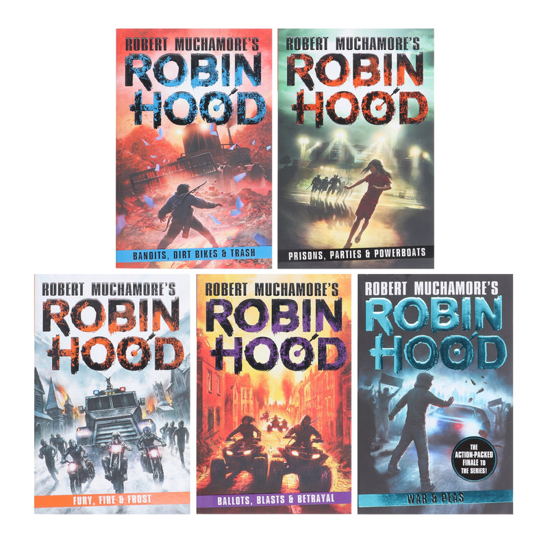 Robin Hood Series (Vol 6-10) by Robert Muchamore 5 Books Collection Set - Ages 12-17 - Paperback Young Adult Bonnier Books Ltd