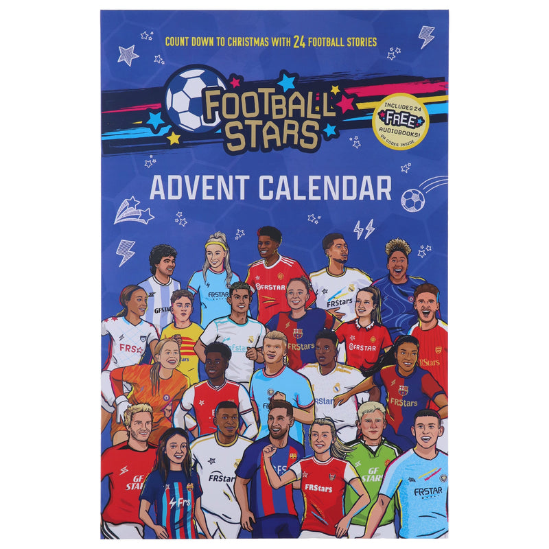 Football Stars Advent Calendar 24 Football Stories and Player Books for Kids by Luke Paton & Harry Meredith - Ages 7-9 - Paperback (Includes 24 Free AudioBooks!) 7-9 Sweet Cherry Publishing