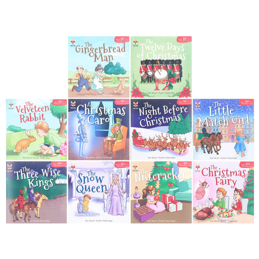 Santa's Big Box of Christmas Classics Collection by Kiki Wood 10 Books Set - Ages 5-9 - Paperback 5-7 Fox Eye Publishing