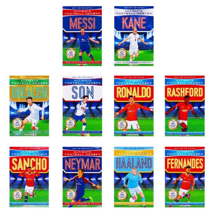 Ultimate Football Heroes Series 1 Collection 10 Books Set By Matt Oldfield, Tom Oldfield - Ages 7+ - Paperback 7-9 Dino Books