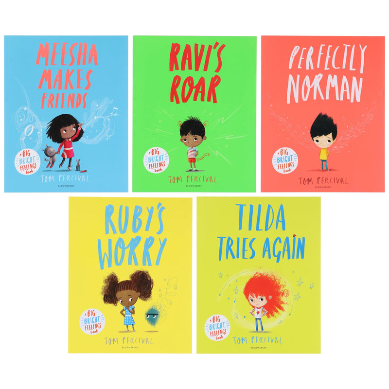 A Big Bright Feelings Series (Set 2) by Tom Percival 5 Books Collection Set - Ages 0-5 - Paperback 0-5 Bloomsbury Publishing PLC