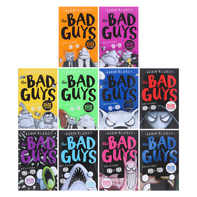 The Bad Guys Episodes by Aaron Blabey: 1-20 Collection 10 Books Set - Ages 7-9 - Paperback