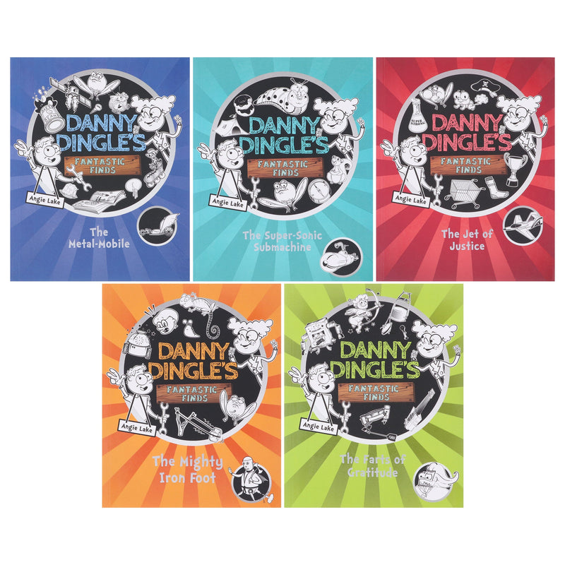 Danny Dingle's Fantastic Finds 5 Books Box Set By Angie Lake - Ages 7-9 - Paperback 7-9 Sweet Cherry Publishing