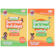 CGP Summer Holidays Activity Workbook (For kids between Year 1 & Year 2) With 100+ Stickers: 2 Books Set - Paperback 5-7 Coordination Group Publications Ltd (CGP)