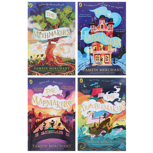 The Hatmakers Series by Tamzin Merchant 4 Books Collection Set - Ages 8-13 - Paperback 9-14 Penguin Random House