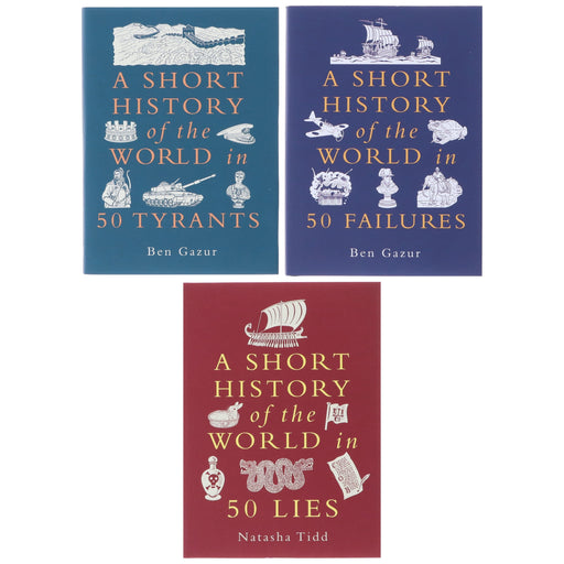 A Short History of the World Series by Ben Gazur & Natasha Tidd 3 Books Collection Set - Non Fiction - Paperback/Hardback Non-Fiction Michael O'Mara Books Ltd