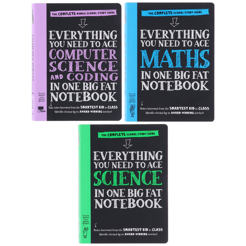 Big Fat Notebooks Series 3 Books Collection Set (The Complete Middle School Study Guide) - Non Fiction - Paperback Non-Fiction Workman Publishing