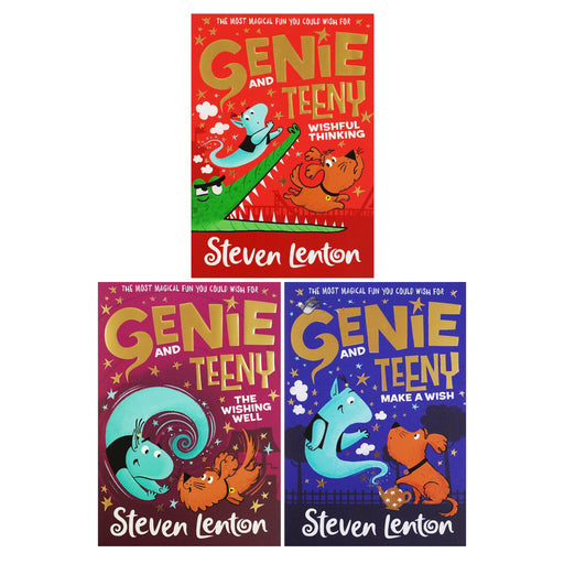 Genie and Teeny Series by Steven Lenton 3 Books Collection set - Ages 5-8 - Paperback 5-7 HarperCollins Publishers