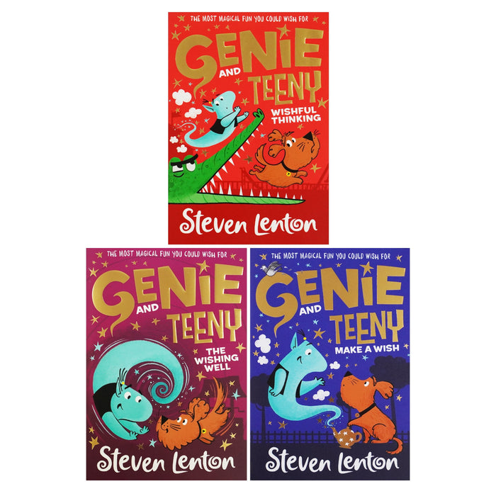 Genie and Teeny Series by Steven Lenton 3 Books Collection set - Ages 5-8 - Paperback 5-7 HarperCollins Publishers