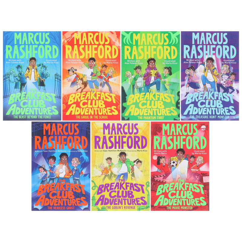 The Breakfast Club Adventures Series By Marcus Rashford Illustrated 7 Books Collection Set - Ages 8-11 - Paperback 9-14 Macmillan