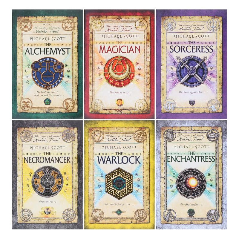 The Secrets of the Immortal Nicholas Flamel Collection by Michael Scott 6 Books Set - Ages 9-17 - Paperback Young Adult Penguin Random House