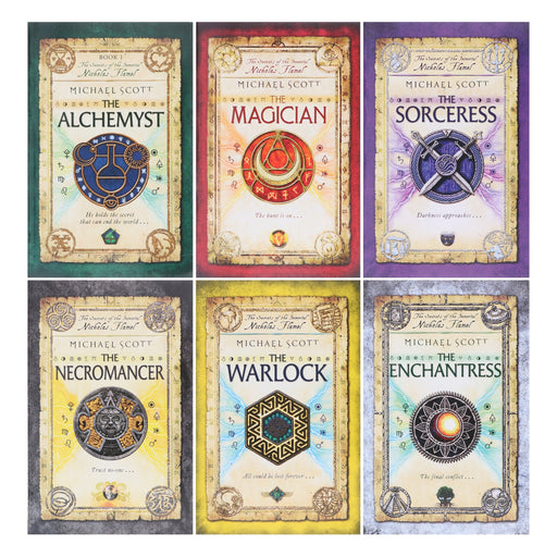 The Secrets of the Immortal Nicholas Flamel Collection by Michael Scott 6 Books Set - Ages 9-17 - Paperback Young Adult Penguin Random House