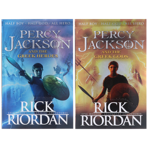 Percy Jackson and the Greek Gods & Heroes by Rick Riordan 2 Books Collection Set - Ages 9+ - Paperback 9-14 Penguin Random House