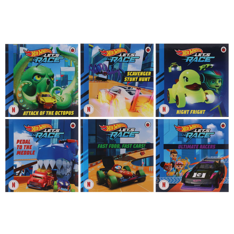 Hot Wheels: Let’s Race Collection 6 Picture Storybook Set - Ages 3+ - Paperback 3-5 Ladybird