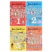 The World's Worst Children Series by David Walliams: Illustrated 4 Books Collection Set - Ages 7-12 -Paperback 7-9 HarperCollins Publishers