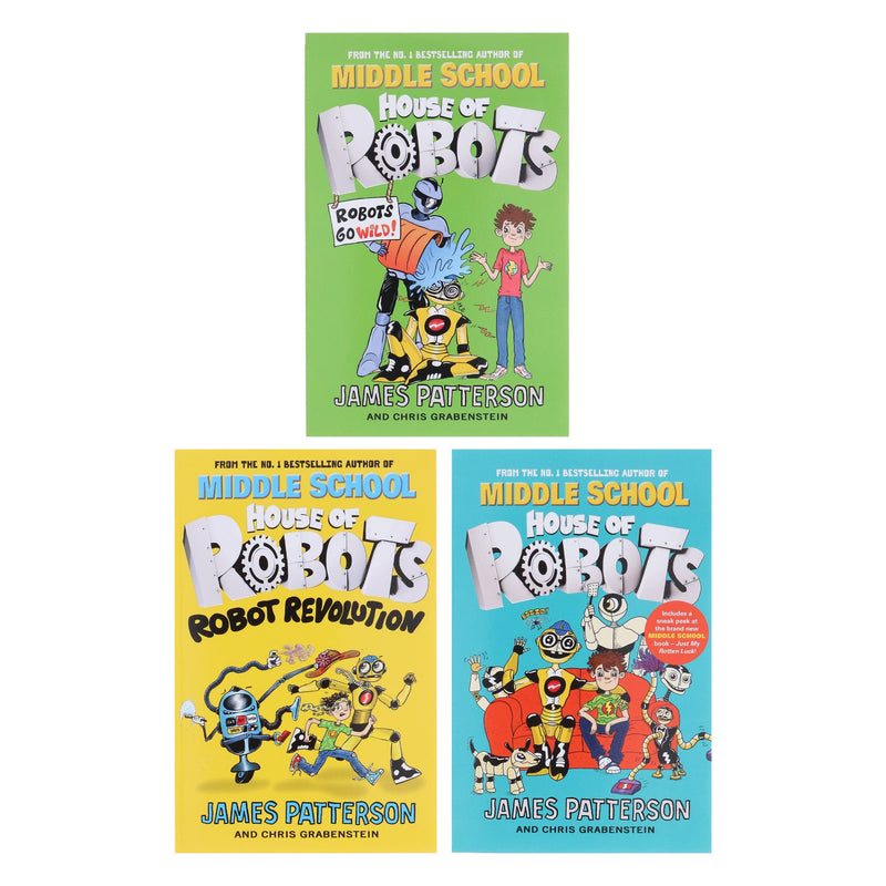 House of Robots Series 3 Books Collection Set By James Patterson - Ages 9-14 - Paperback 9-14 Penguin Random House