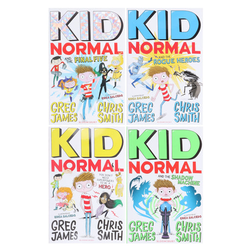 Kid Normal Series 4 Books Collection Set By Greg James & Chris Smith - Ages 8-12 - Paperback 9-14 Bloomsbury Publishing PLC