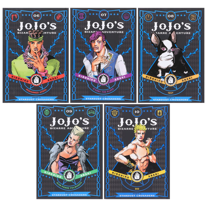 JoJo’s Bizarre Adventure: Part 3 - Stardust Crusaders (Vol. 6-10) by Hirohiko Araki 5 Books Collection Set - Fiction - Hardback Fiction Viz Media, Subs. of Shogakukan Inc