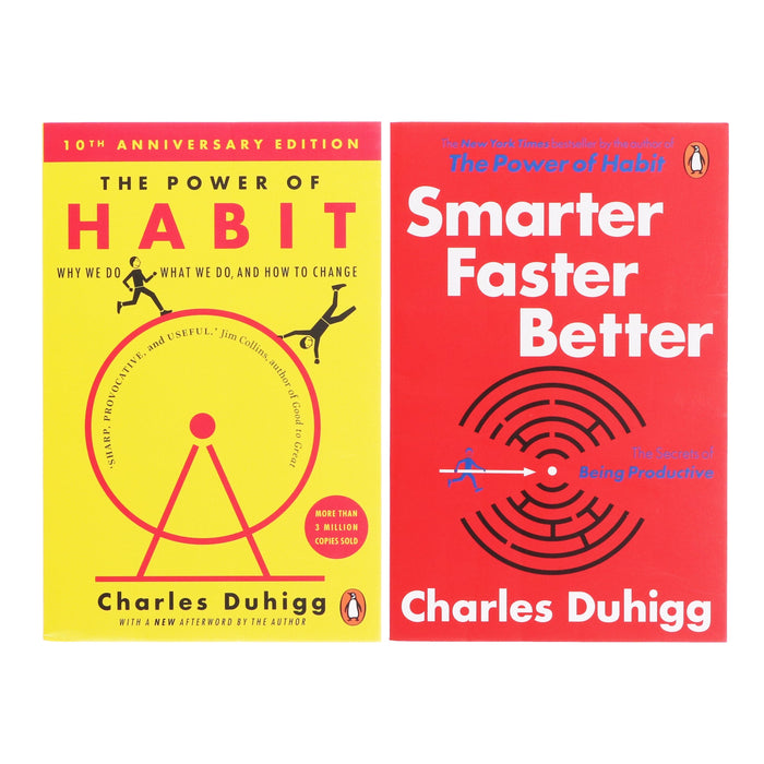 Smarter Faster Better & The Power of Habit By Charles Duhigg 2 Books Collection - Non Fiction - Paperback Non-Fiction Penguin